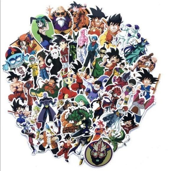 Dragon Ball Z Party Birthday Stickers Gift 100Pc - Picture 5 of 7